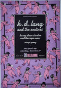 F72 K.D. Lang, The Fillmore by Arlene Owseichik - December 31, 1988 - San Francisco, Fillmore Gig Print
