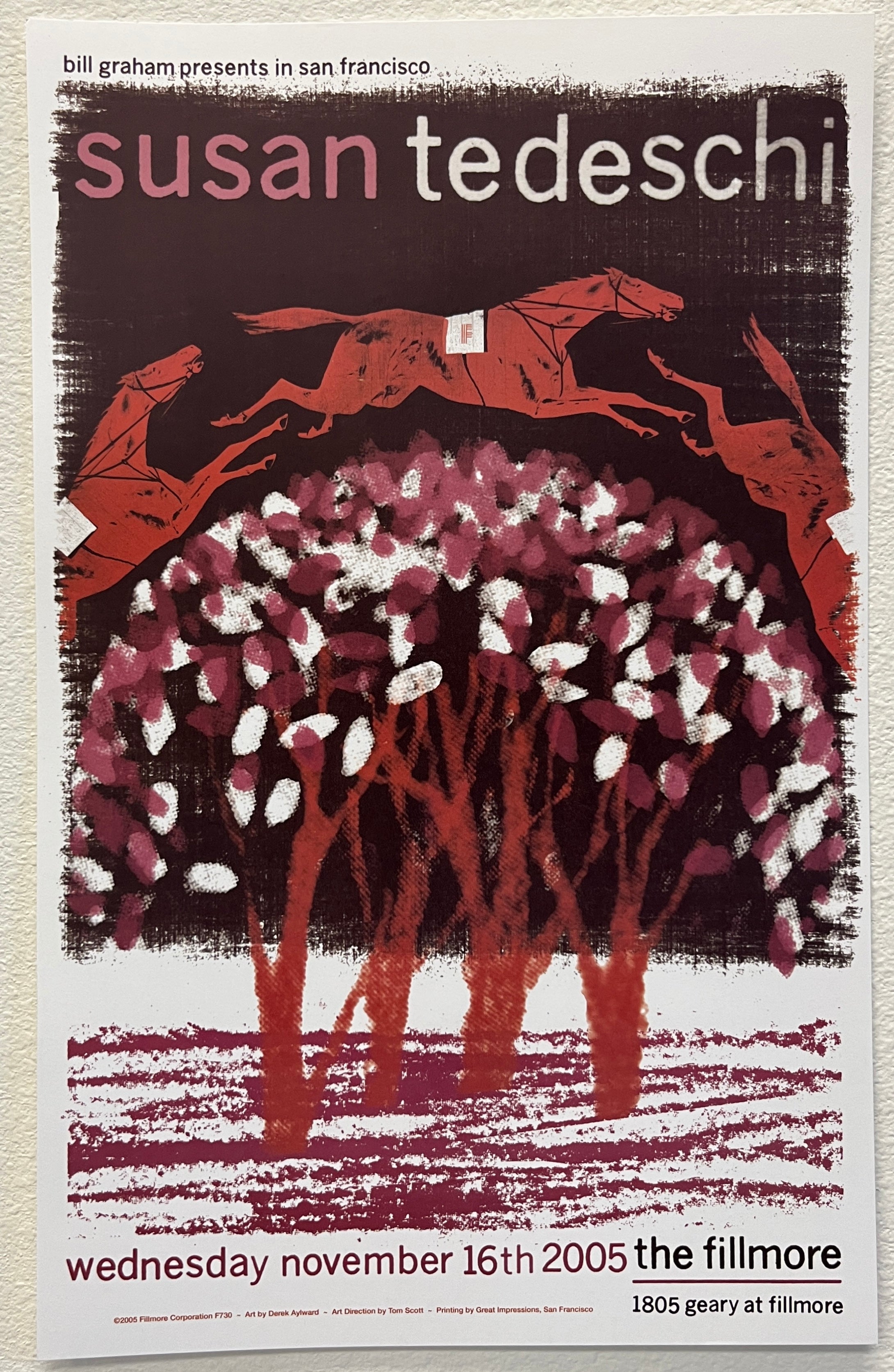 F730 Susan Tedeschi, The Fillmore by Derek Aylward - November 16, 2005 - San Francisco, Fillmore Gig Print