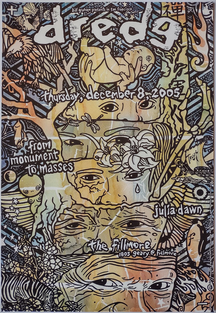 F741 Dredg, The Fillmore by Greg Gordon/Gigart - December 8, 2005 - San Francisco, Fillmore Gig Print