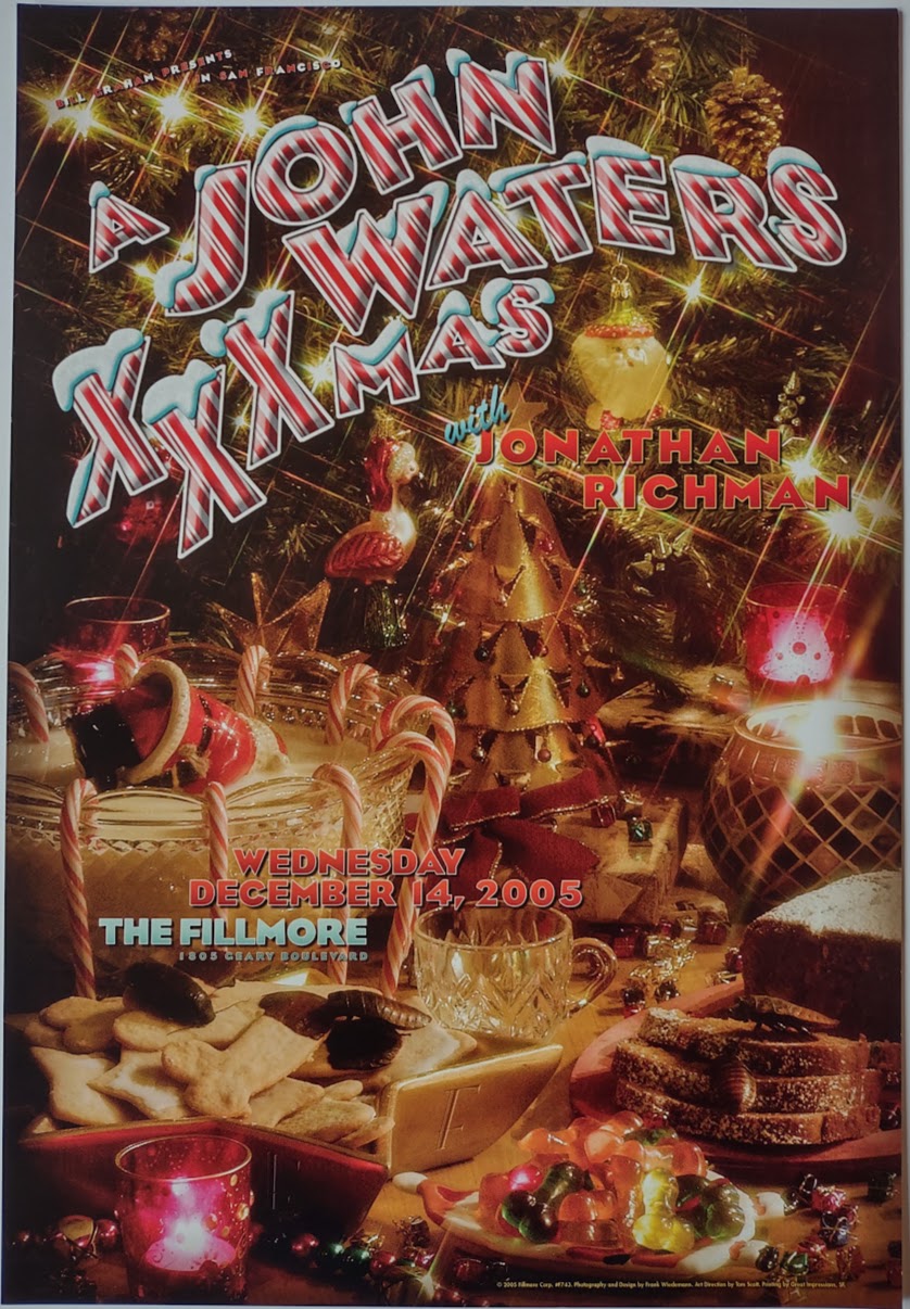 F743A A John Waters XXXMas, The Fillmore by Frank Wiedmann - December 14, 2005 - San Francisco, Fillmore Gig Print