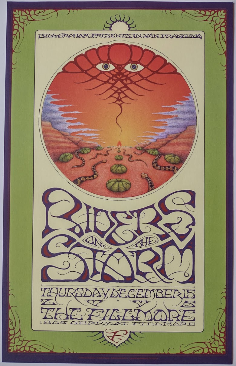 F743B Riders On The Storm, The Fillmore by Dave Huckins - December 15, 2005 - San Francisco, Fillmore Gig Print