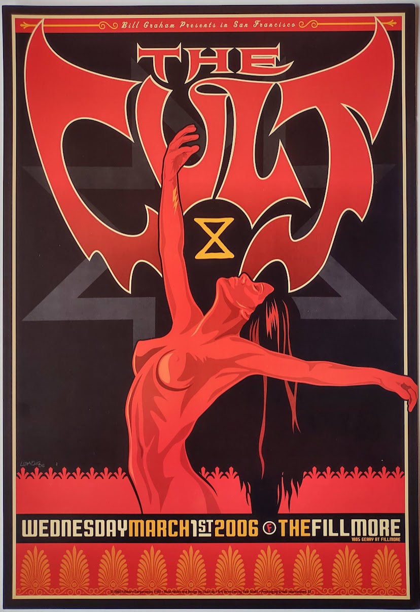 F761 The Cult, The Fillmore by Lisa Eng - March 1, 2006 - San Francisco, Fillmore Gig Print