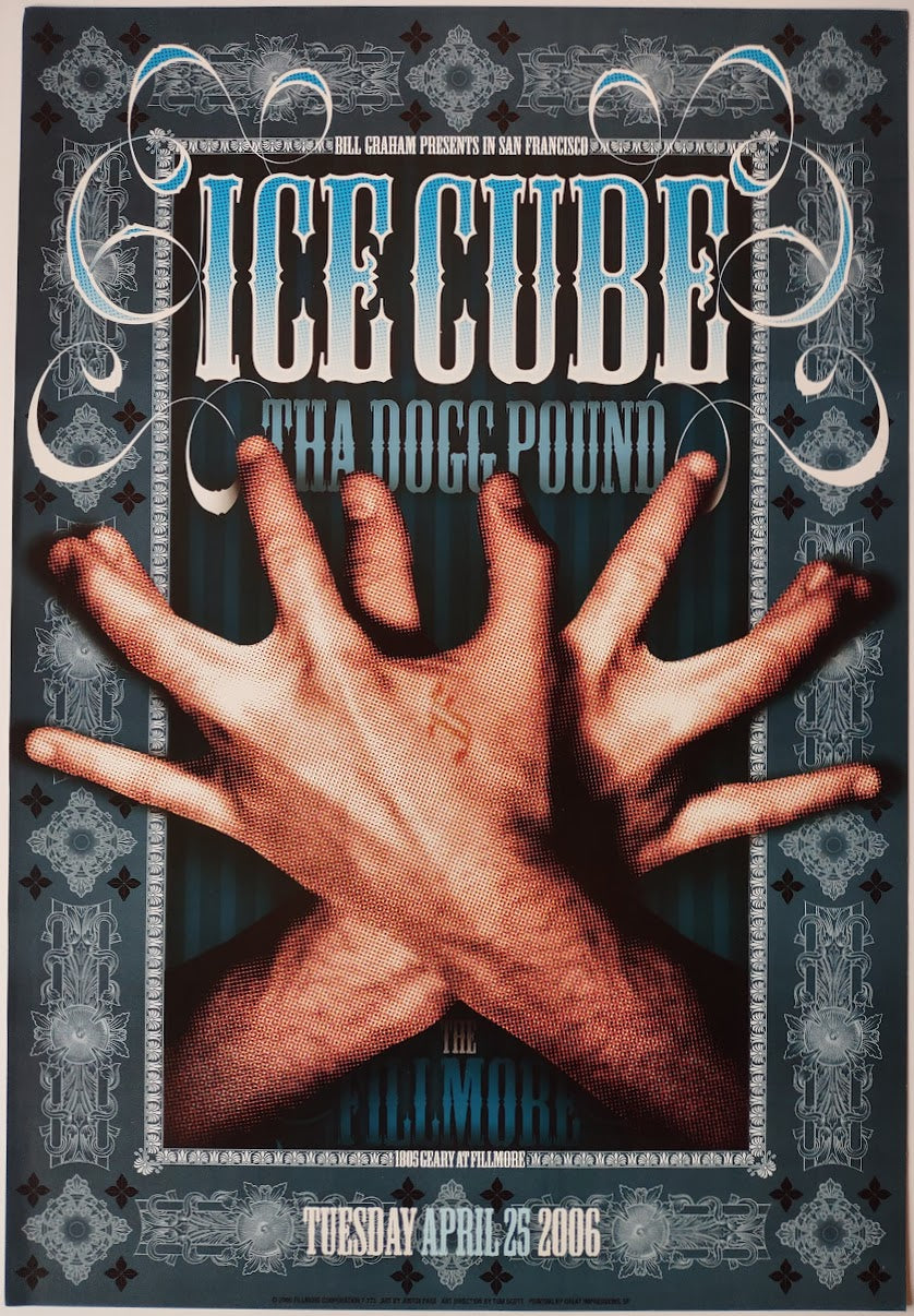 F773 Ice Cube, Tha Dog Pound, The Fillmore by Justin Page - April 25, 2006 - San Francisco, Fillmore Gig Print