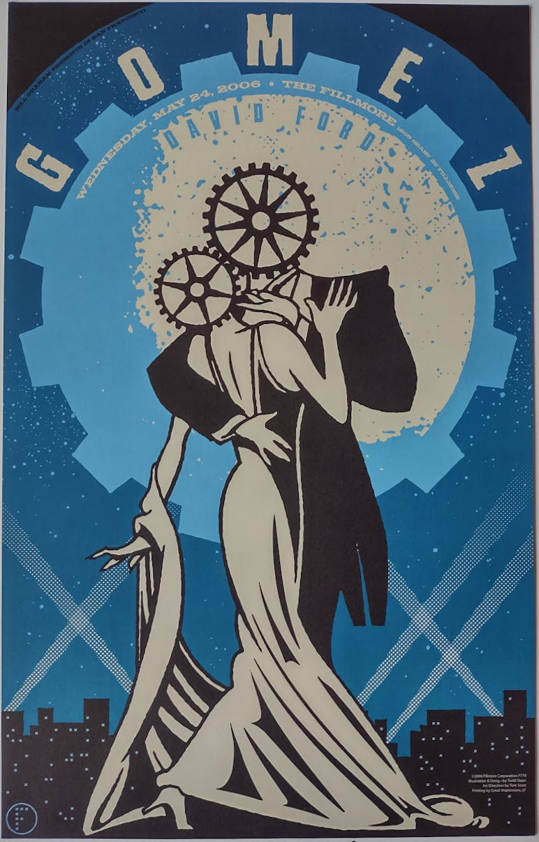 F779 Gomez, The Fillmore by Todd Slater - May 24, 2006 - San Francisco, Fillmore Gig Print