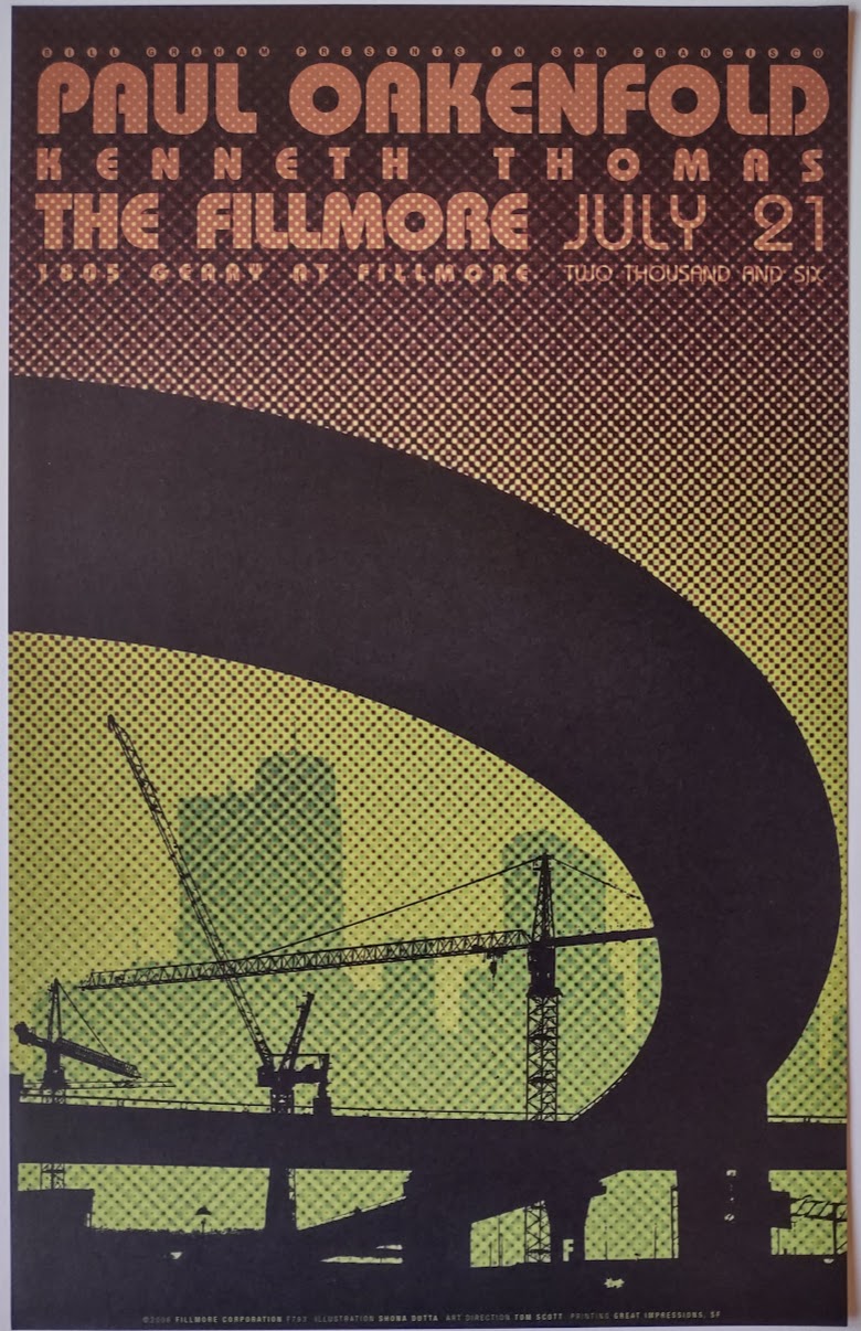 F793 Paul Oakenfold, Kenneth Thomas, The Fillmore by Shona Dutta - July 21, 2006 - San Francisco, Fillmore Gig Print
