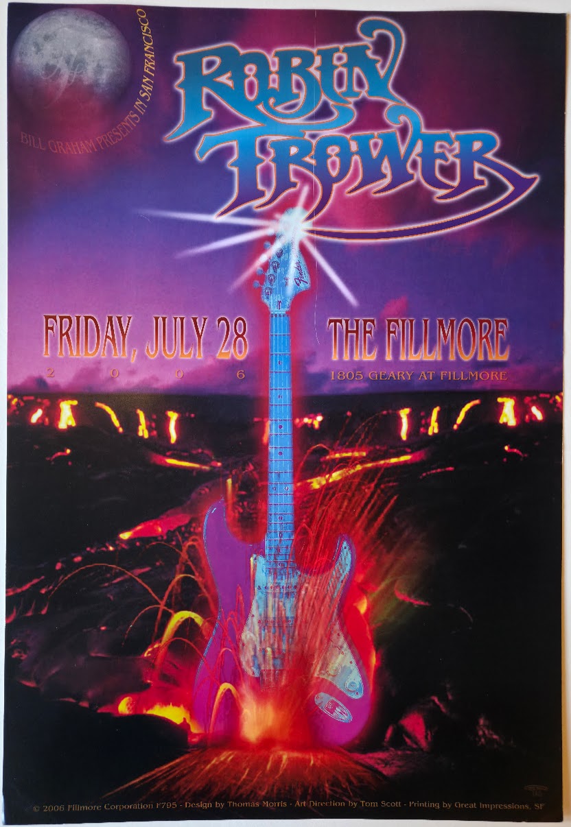 F795 Robin Trower, The Fillmore by Thomas Morris - July 28, 2006 - San Francisco, Fillmore Gig Print