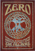 F839 Zero, The Fillmore by Dave Hunter - February 2-3, 2007 - San Francisco, Fillmore Gig Print