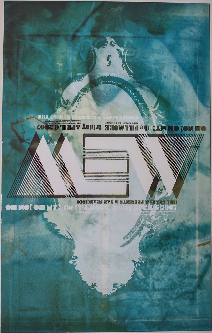 F856 Mew, The Fillmore by Michael Laurence - April 6, 2007 - San Francisco, Fillmore Gig Print