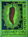 F87 Red Hot Chili Peppers, The Fillmore by Arlene Owseichik - April 7, 1989 - San Francisco, Fillmore Gig Print