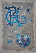 F880 Rodrigo Y Gabriella, The Fillmore by Chris Wright - June 28, 2007 - San Francisco, Fillmore Gig Print