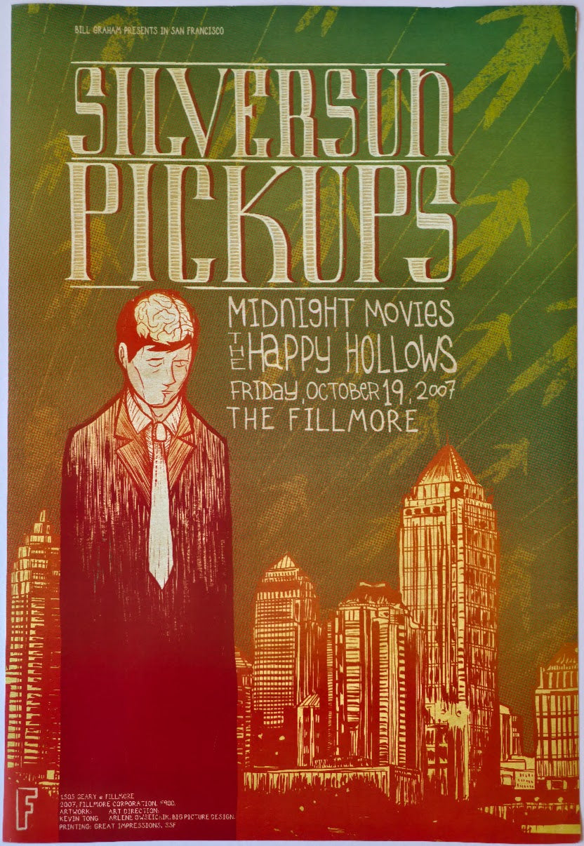 F900 Silversun Pickups, The Fillmore by Kevin Tong - October 19, 2007 - San Francisco, Fillmore Gig Print
