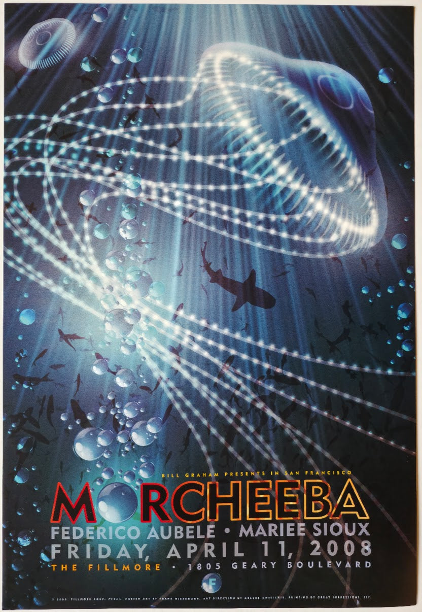F934 Morcheeba, The Fillmore by Frank Wiedemann - April 11, 2008 - San Francisco, Fillmore Gig Print