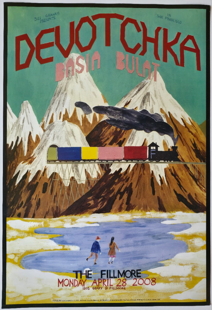 F941 Devotchka, Basia Bulat, The Fillmore by Drew Beckmeyer - April 28, 2008 - San Francisco, Fillmore Gig Print