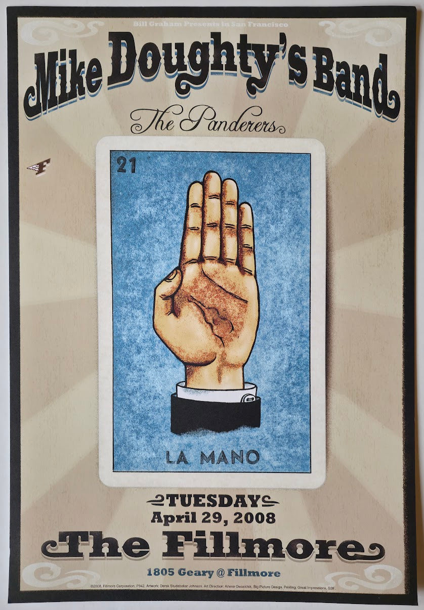 F942 Mike Doughty's Band, The Fillmore by Derek Studebaker Johnson - April 29, 2008 - San Francisco, Fillmore Gig Print