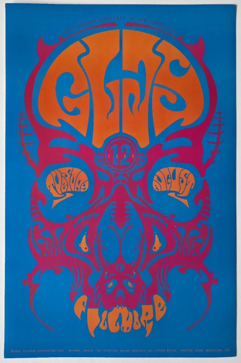 F963 Glay, The Fillmore by Scrojo - August 12, 2008 - San Francisco, Fillmore Gig Print