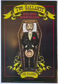 F982 Two Gallants, Crystal Antlers, The Fillmore by Matt Leunig - December 26 - San Francisco, Fillmore Gig Print