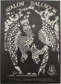 Frumious Bandersnatch, Clear Light, Buddy Guy, The Avalon Ballroom by Larry Stark - June 14-16, 1968 - Family Dog Vintage Postcard