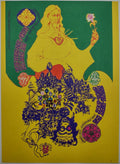 The Fugs, Ace Of Cups, Allmen Joy, The Avalon Ballroom by Jaxon - April 12-14, 1968 - Family Dog Vintage Postcard