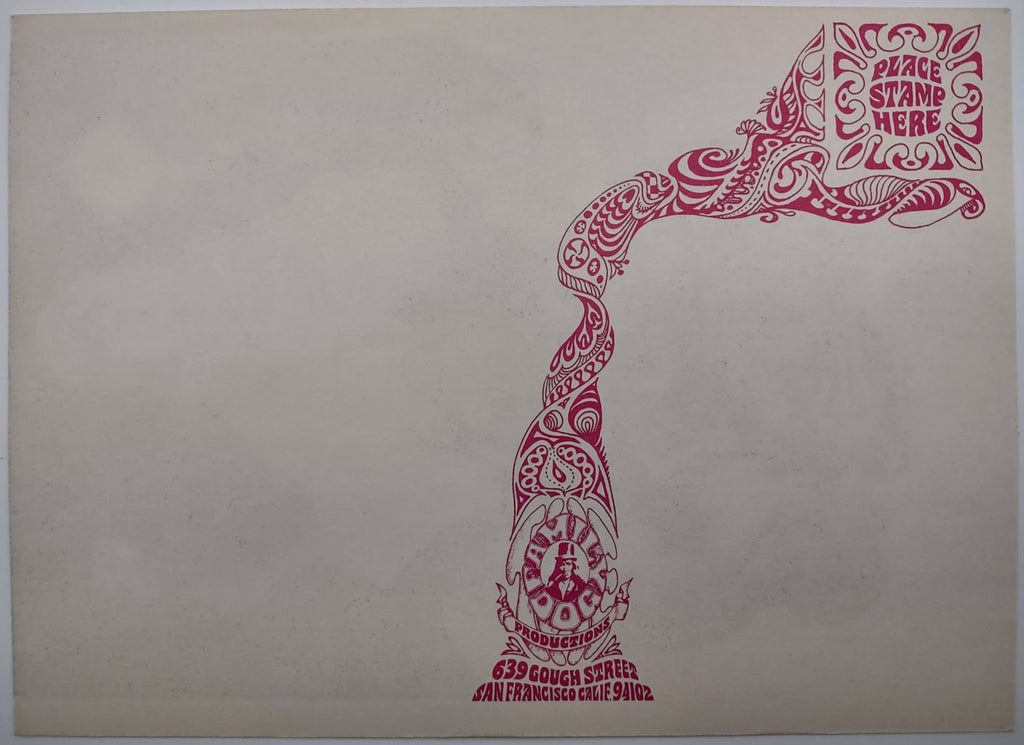 The Fugs, Ace Of Cups, Allmen Joy, The Avalon Ballroom by Jaxon - April 12-14, 1968 - Family Dog Vintage Postcard
