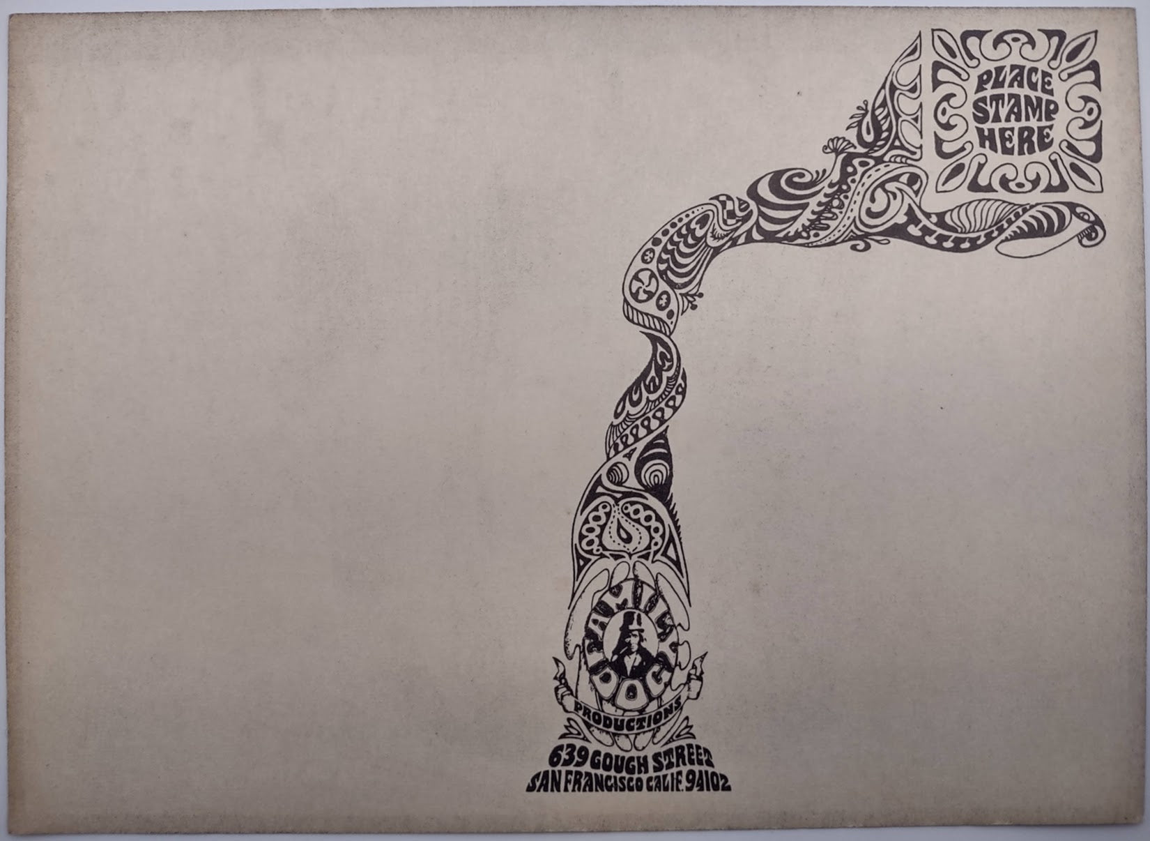 Quicksilver Messenger Service, The Sons Of Champlin, The Avalon Ballroom by San Andreas Fault, Steve Rahn - November 28-30, 1968 - Family Dog Vintage Postcard