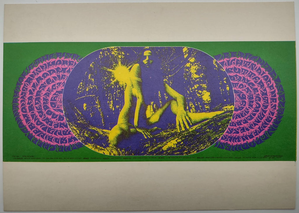 Blue Cheer, Country Joe And The Fish, The Avalon Ballroom by Bob Schnepf, Thomas Weir - December 31, 1967 - Family Dog Vintage Postcard