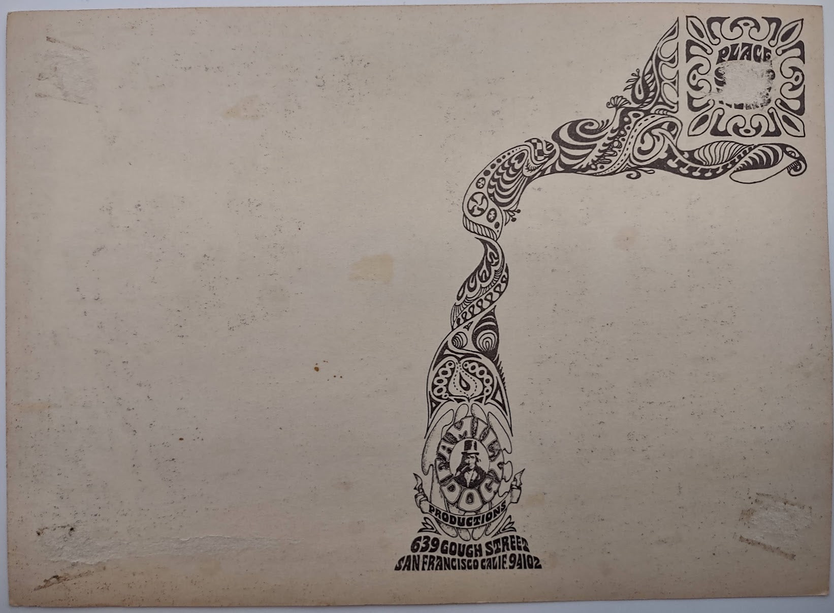 Siegel-Schwall Band, Kaleidoscope, The Avalon Ballroom by San Andreas Fault - March 22-24, 1968 - Family Dog Vintage Postcard