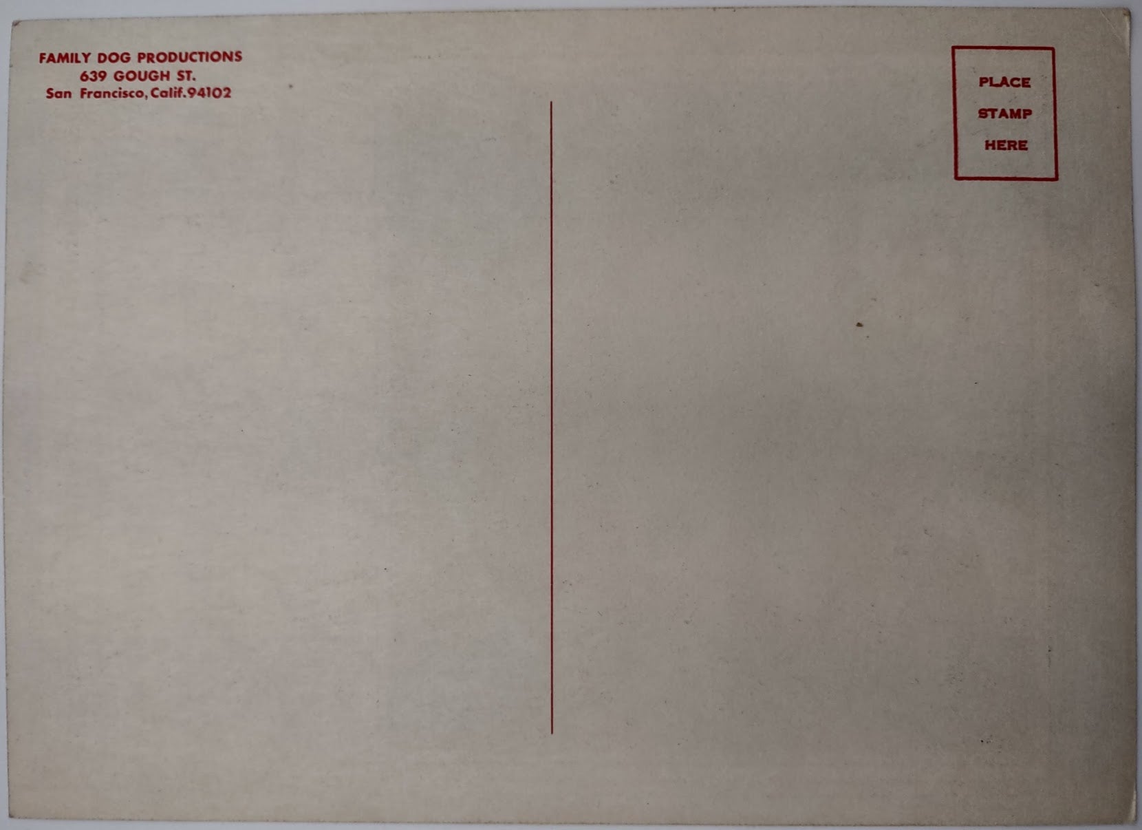 The Doors, The Sparrow, The Avalon Ballroom by Victor Moscoso - March 3-4, 1967 - Family Dog Vintage Postcard