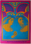 The Chambers Brothers, Iron Butterfly, The Avalon Ballroom by Victor Moscoso - April 28-29, 1967 - Family Dog Vintage Postcard