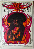 Van Morrison, The Daily Flash, Denver Dog by Stanley Mouse, Alton Kelley - October 13-14, 1967 - Family Dog Vintage Postcard