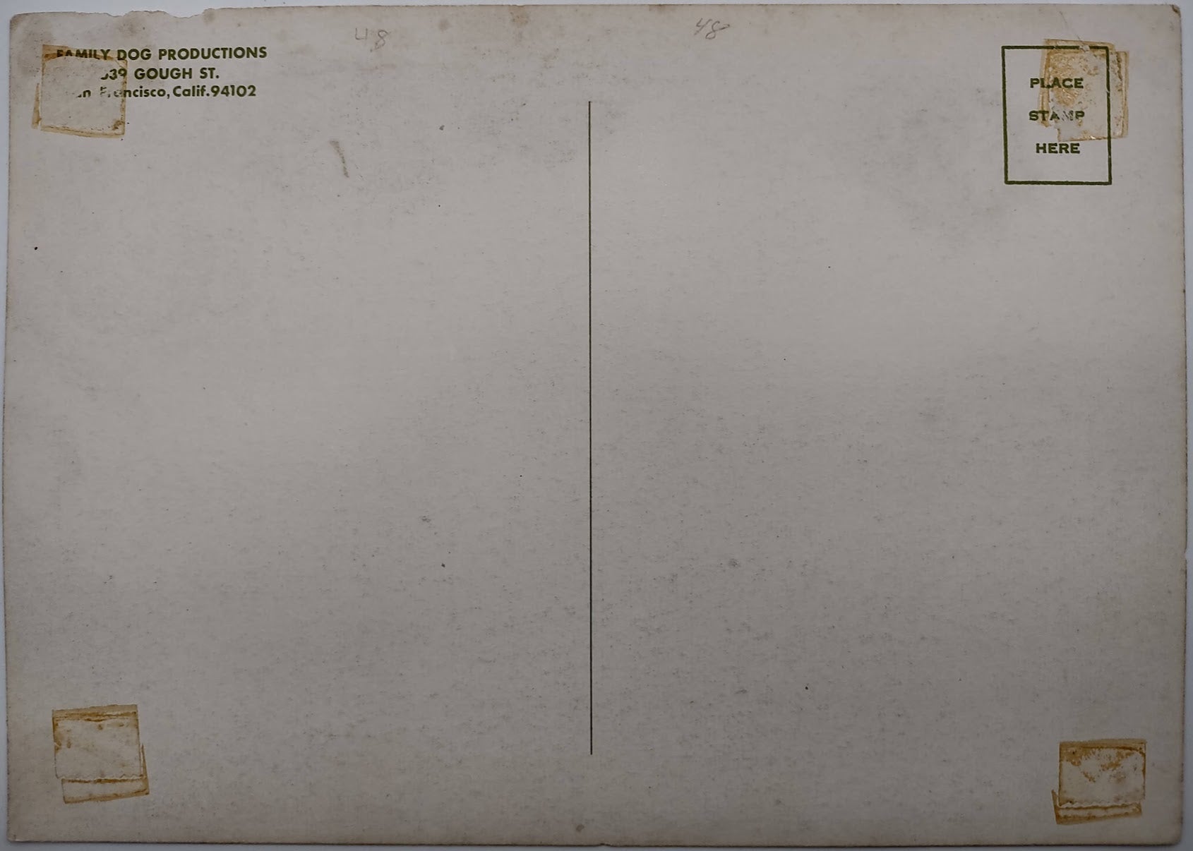 Big Brother & The Holding Company, Quicksilver Messenger Service, The Avalon Ballroom by Stanley Mouse, Alton Kelley - February 17-18, 1967 - Family Dog Vintage Postcard