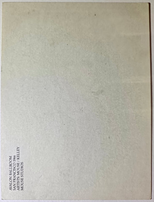 Daily Flash, Country Joe & The Fish, The Avalon Ballroom by Stanley Mouse, Alton Kelley - October 21-22, 1966 - Family Dog Vintage Postcard