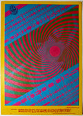The Doors, The Steve Miller Blues Band, Haji Baba, The Avalon Ballroom by Victor Moscoso - April 14-15, 1967 - Family Dog Vintage Postcard