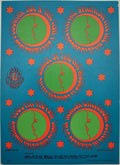Country Joe & The Fish, The Sparrow, Kaleidoscope, The Avalon Ballroom by Victor Moscoso - February 3-4, 1967 - Family Dog Vintage Postcard