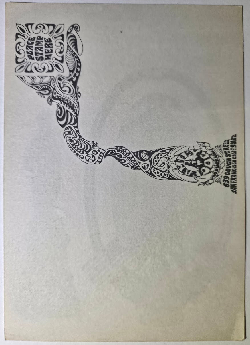 Mother Earth, Kaleidoscope, A.B. Skhy, The Avalon Ballroom by San Andreas Fault, Jerry Wainwright - November 8-10, 1968 - Family Dog Vintage Postcard