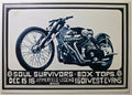 Soul Survivors, Box Tops, Jimmerfield Legend, Denver Dog by Stanley Mouse, Alton Kelley - December 15-16, 1967 - Family Dog Vintage Postcard