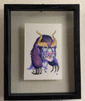 MUNK ONE "Creature Study 02" Original Framed Artwork