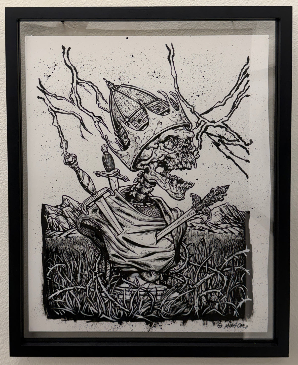 MUNK ONE "INK 1" Original Framed Artwork