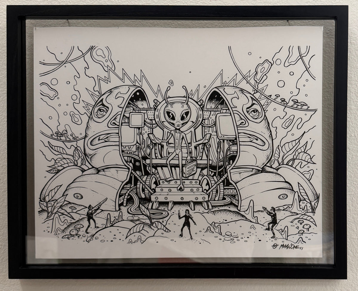 MUNK ONE "INK 3" Original Framed Artwork