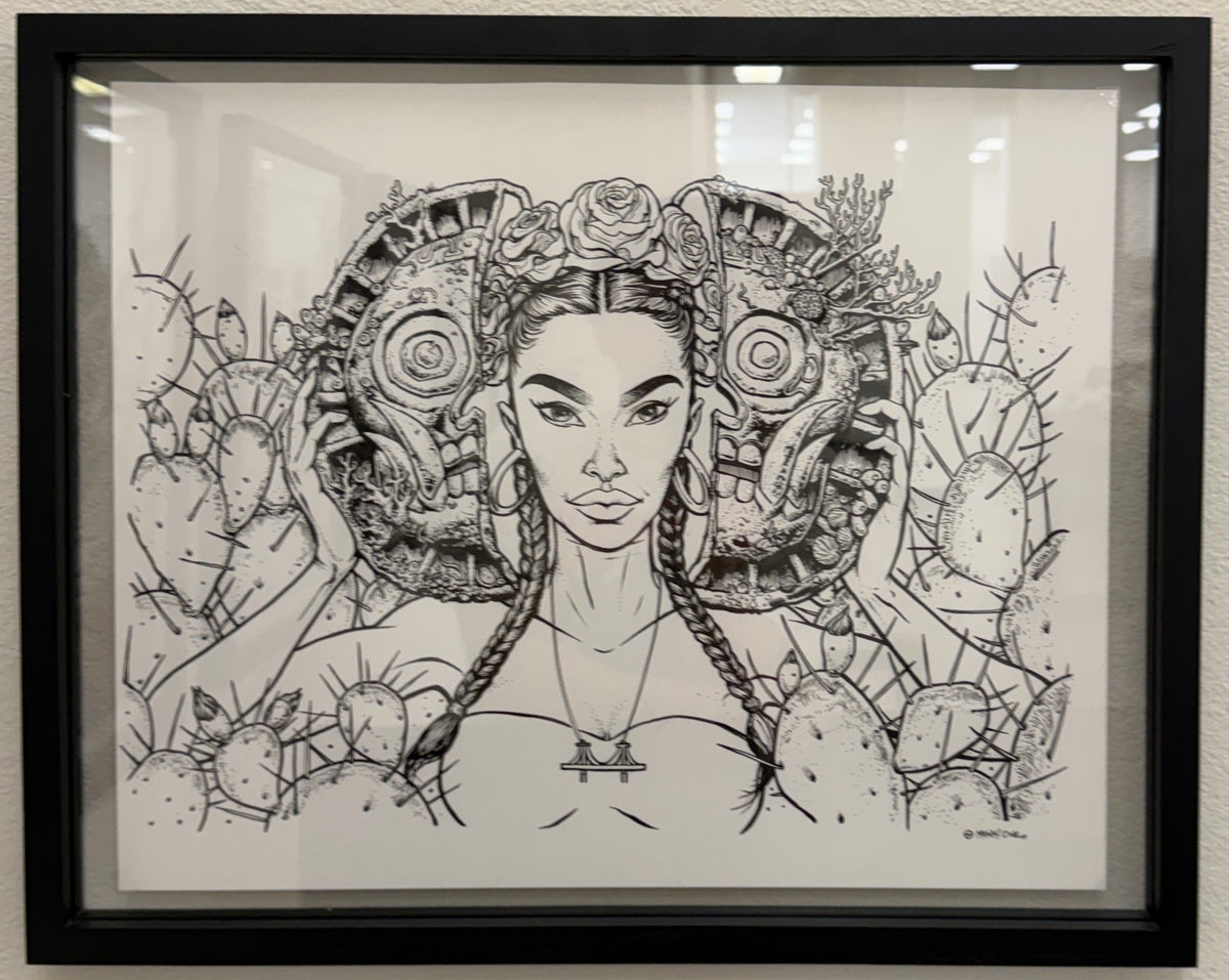 MUNK ONE "INK 6" Original Framed Artwork