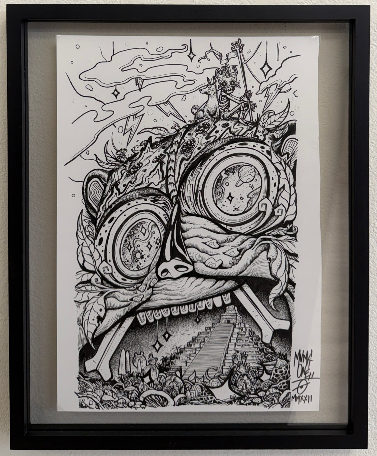 MUNK ONE "INK 7" Original Framed Artwork