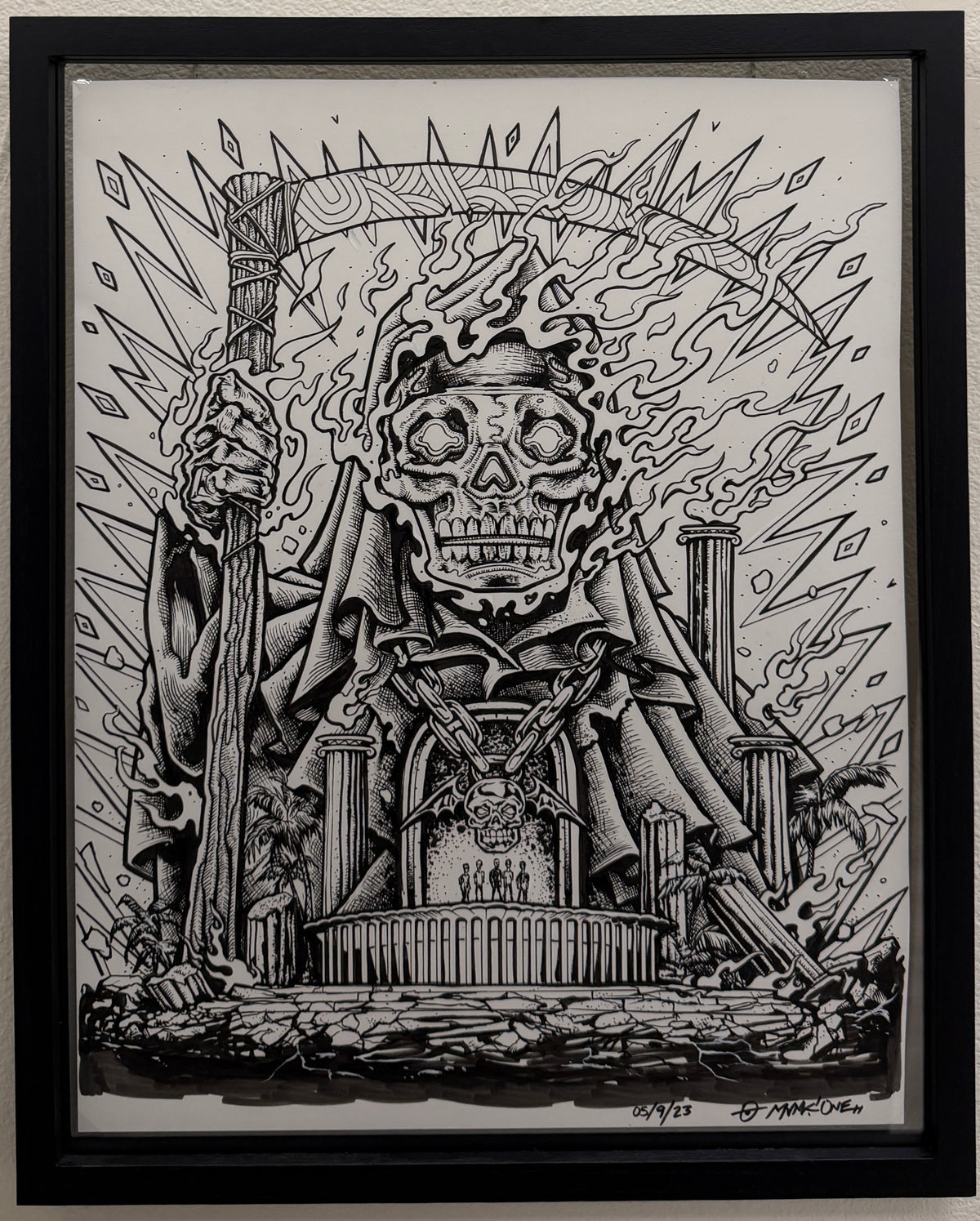 MUNK ONE "INK 8" Original Framed Artwork
