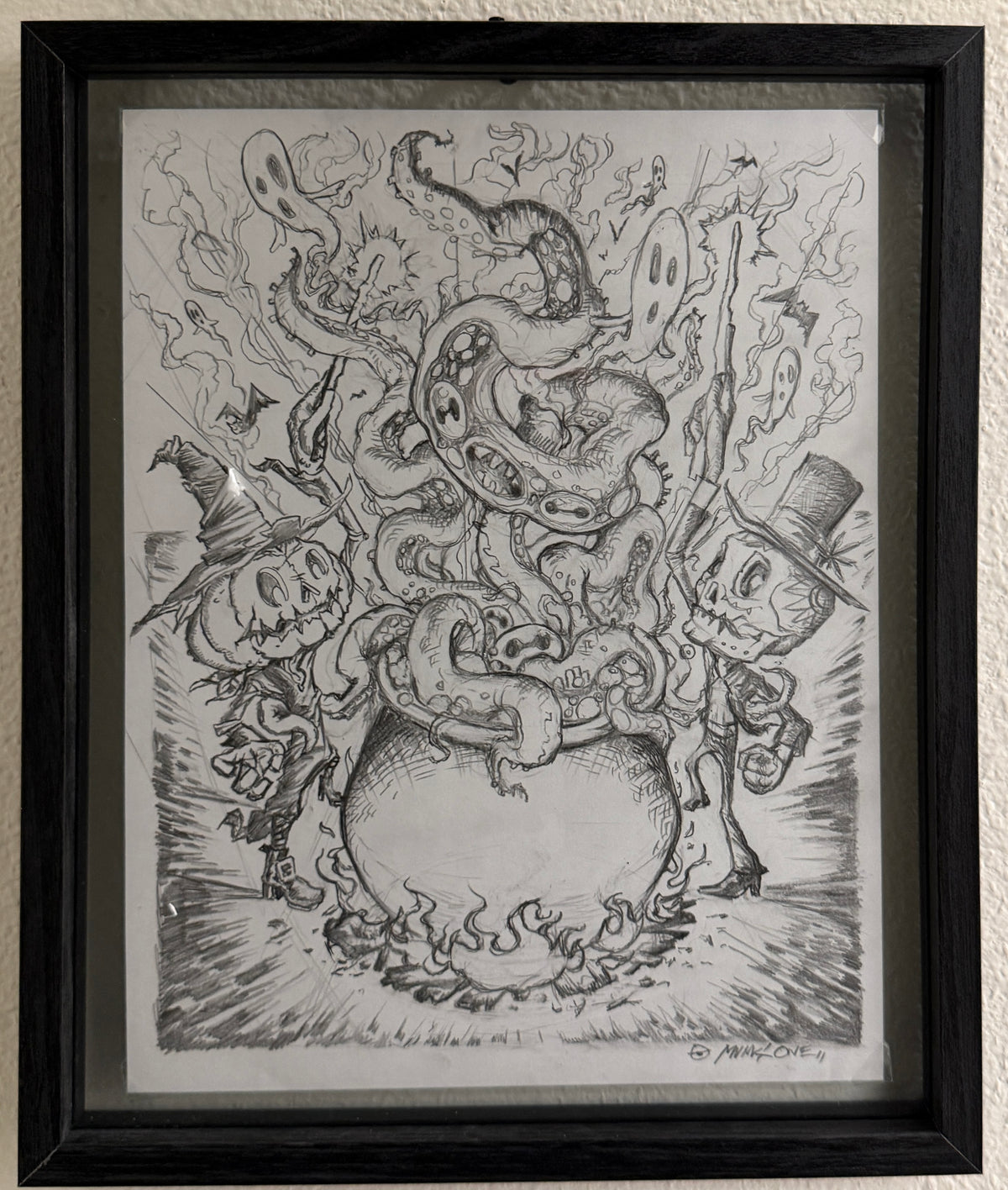 MUNK ONE "CAULDRON PENCILS" Original Framed Artwork
