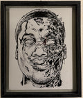 MUNK ONE "ZOMBIE FACE INK" Original Framed Artwork