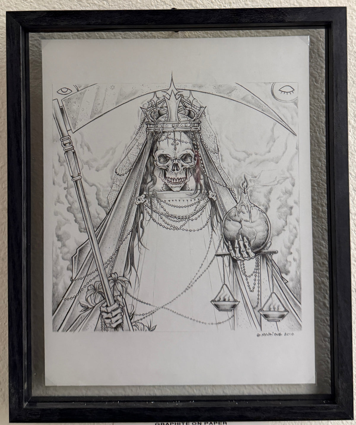 MUNK ONE "ALBUMS COVER PENCILS" Original Framed Artwork