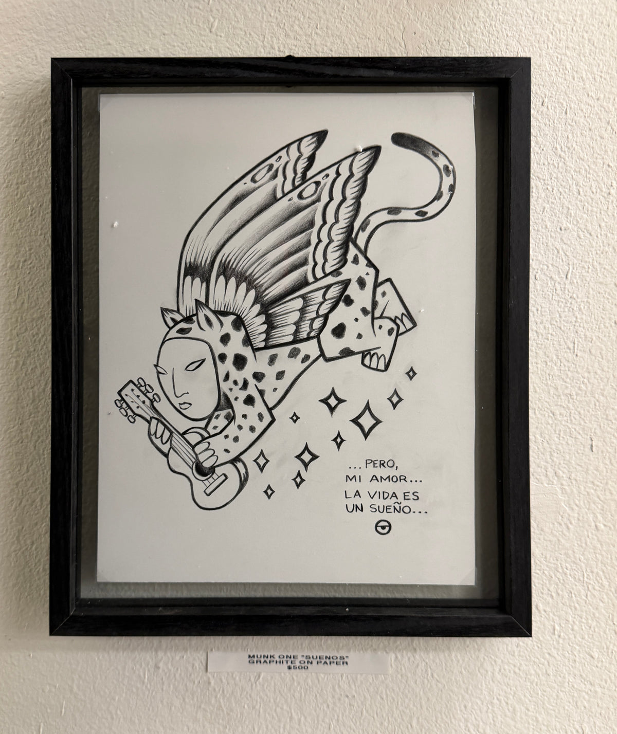 MUNK ONE "SUEÑOS PENCILS" Original Framed Artwork