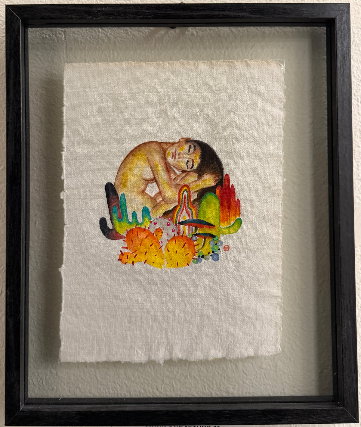 MUNK ONE "STUDY 1" Original Framed Artwork