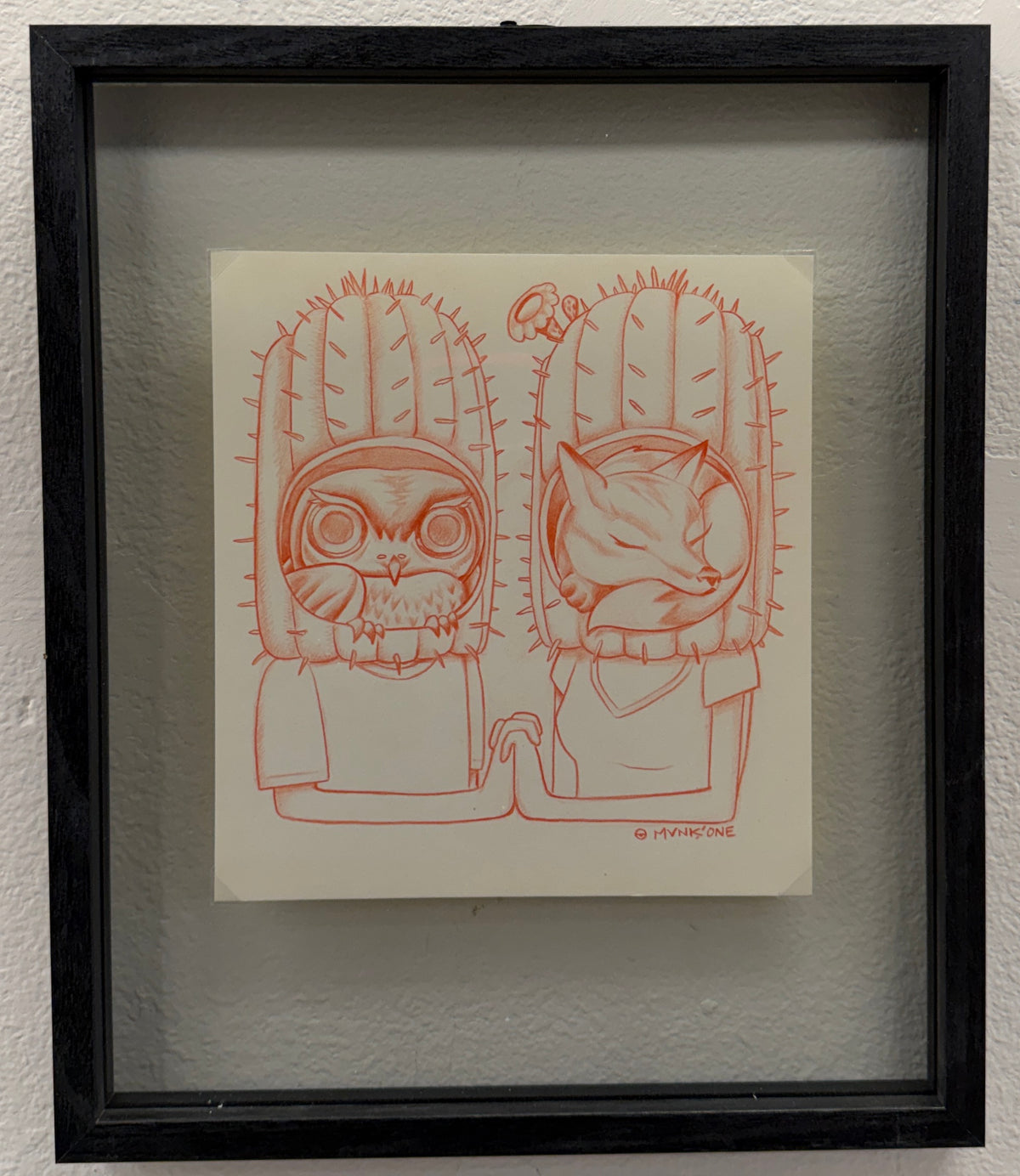 MUNK ONE "STUDY 5" Original Framed Artwork