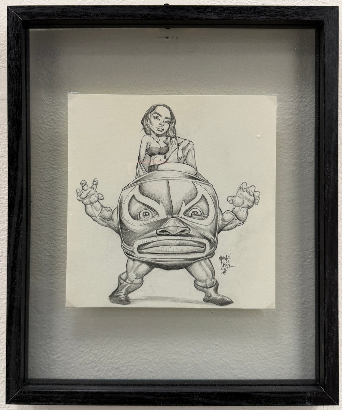 MUNK ONE "STUDY 7" Original Framed Artwork