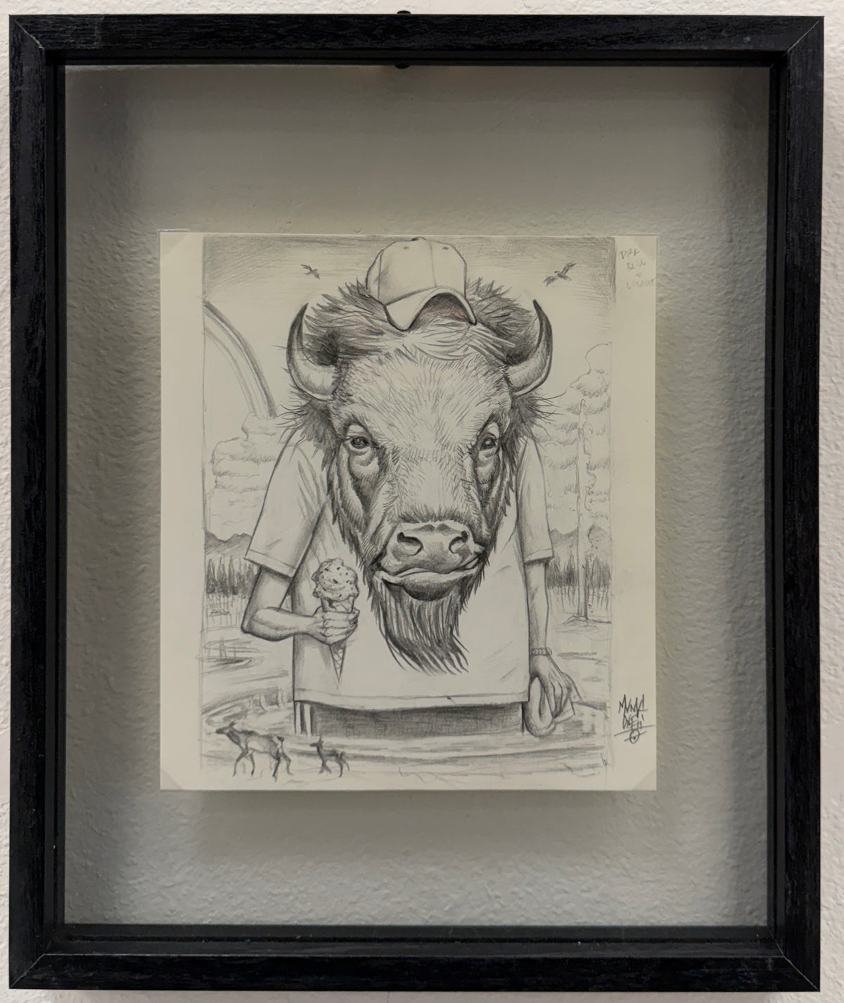 MUNK ONE "STUDY 8" Original Framed Artwork