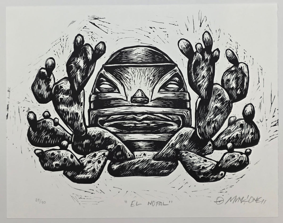 MUNK ONE "EL NOPAL" LINO CUT PRINT